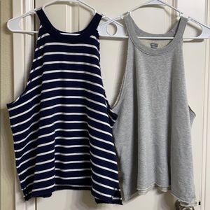 Aerie ring neck fleece tanks